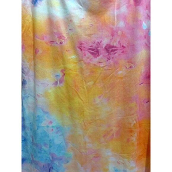 Shein SXY Tie Dye Bodycon Tank Dress Sz M Multicolor Stretch Knee Length NEW - Picture 2 of 4